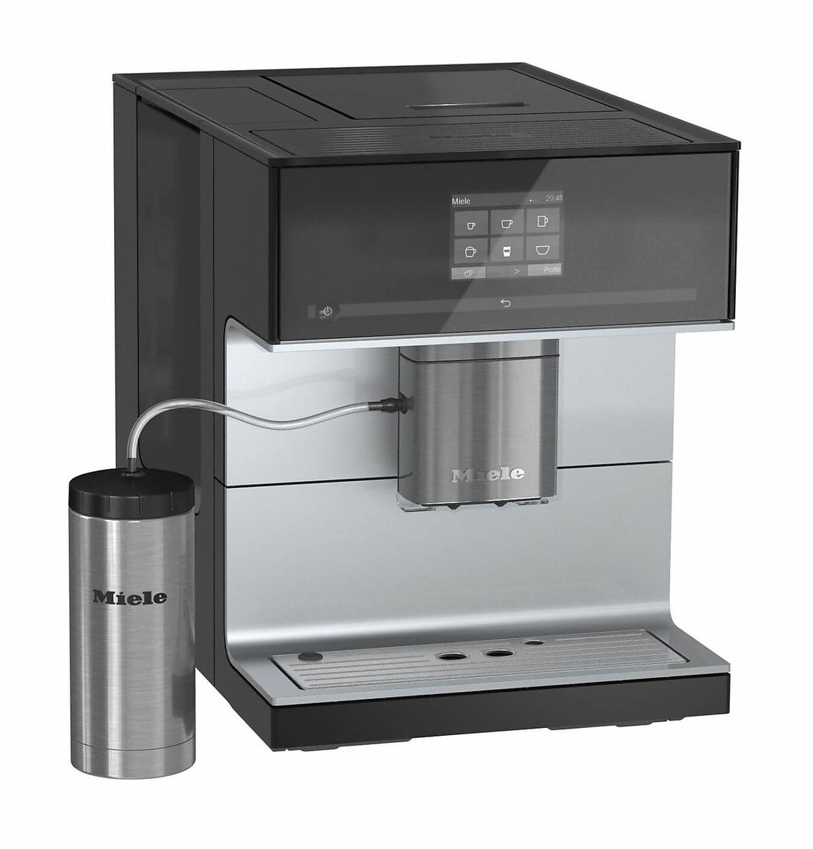 Image of Miele CM 7300 CH Kaffeemaschine Vollautomat Obsidianschwarz bei nettoshop.ch