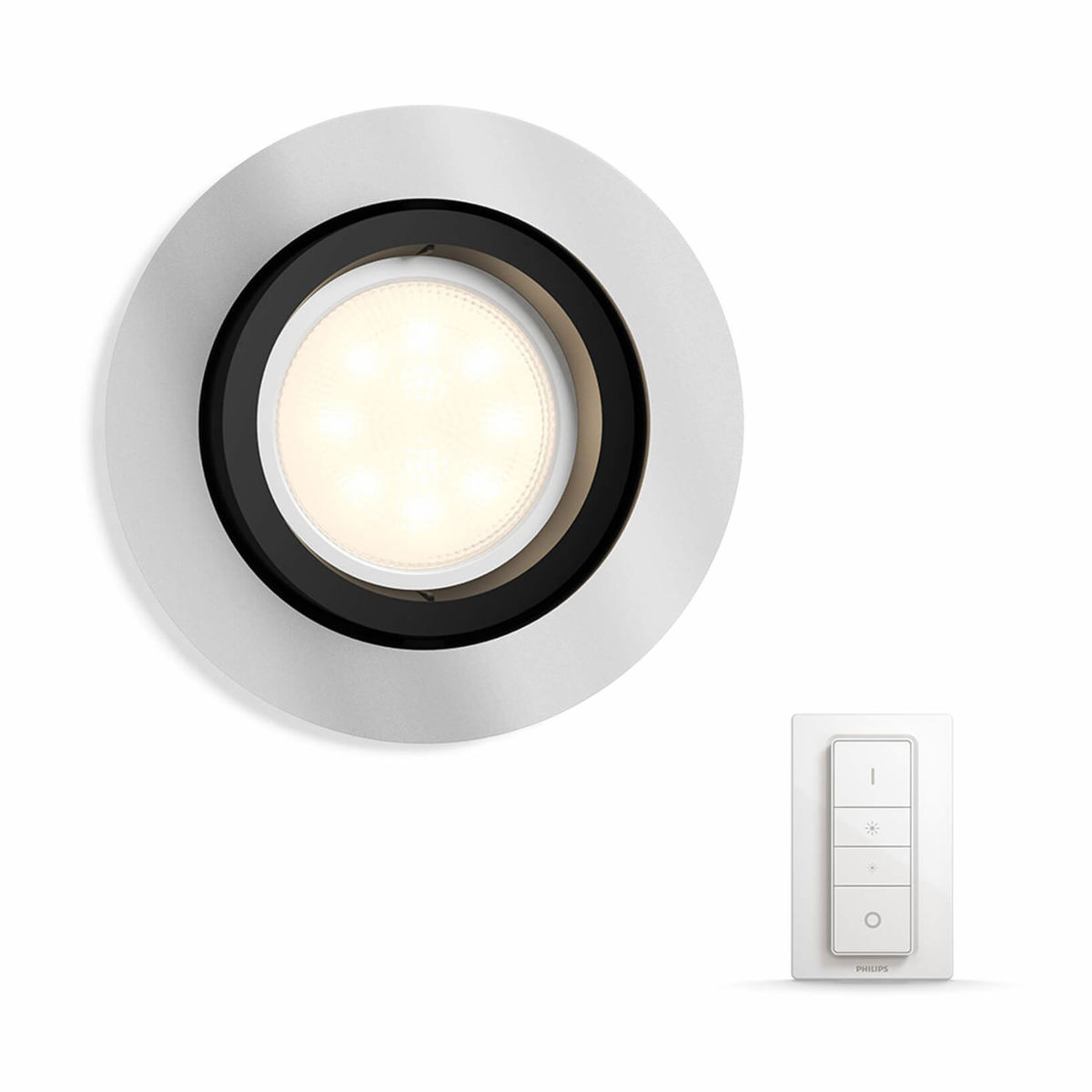 Image of Philips hue Milliskin inkl. Dimmschalter rund Spot (5,5W) bei nettoshop.ch