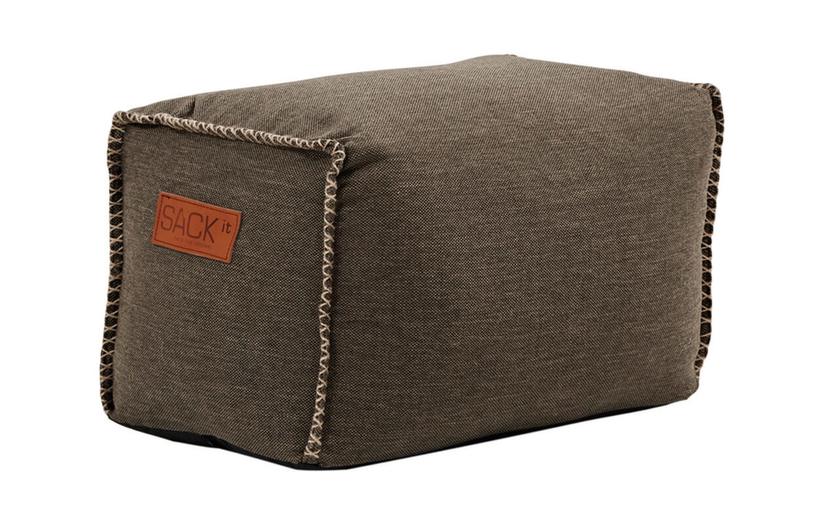 Image of Sackit RETROit Hocker Square Puff Sitzsack braun bei nettoshop.ch