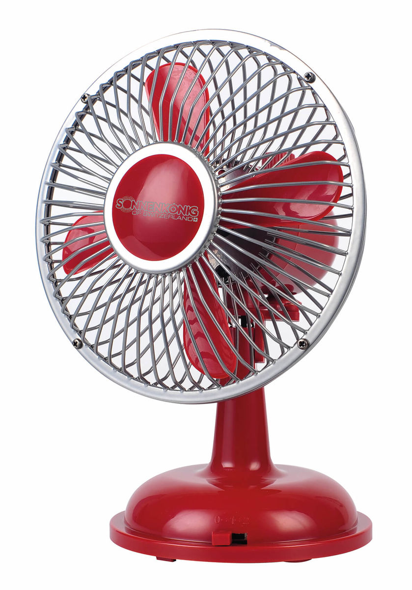 Image of Sonnenkönig Retro Fan Tischventilator rot bei nettoshop.ch