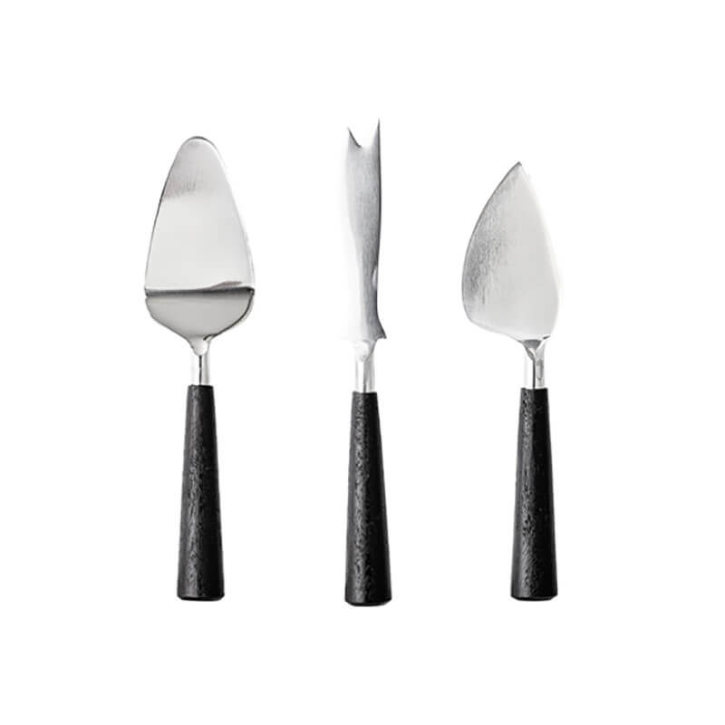 Image of Bloomingville Käse Messer 3-tlg schwarz bei nettoshop.ch