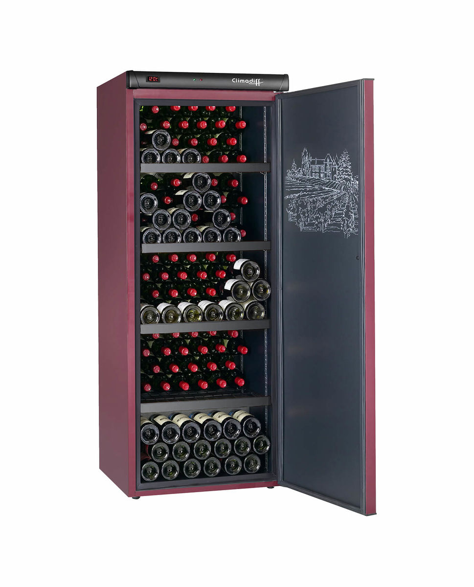 Image of Climadiff Weinschrank CVP220A+ Burgundy rechts bei nettoshop.ch