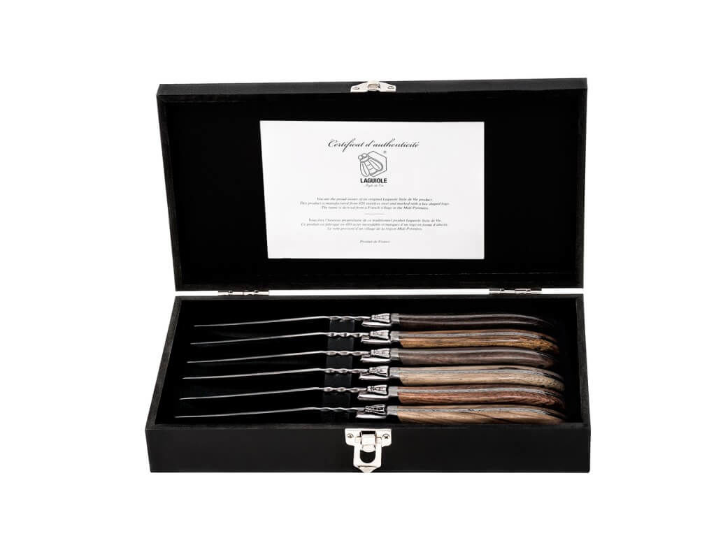 Image of Laguiole Style de Vie Luxury Line Steakmesser verschiedene Holzsorten bei nettoshop.ch