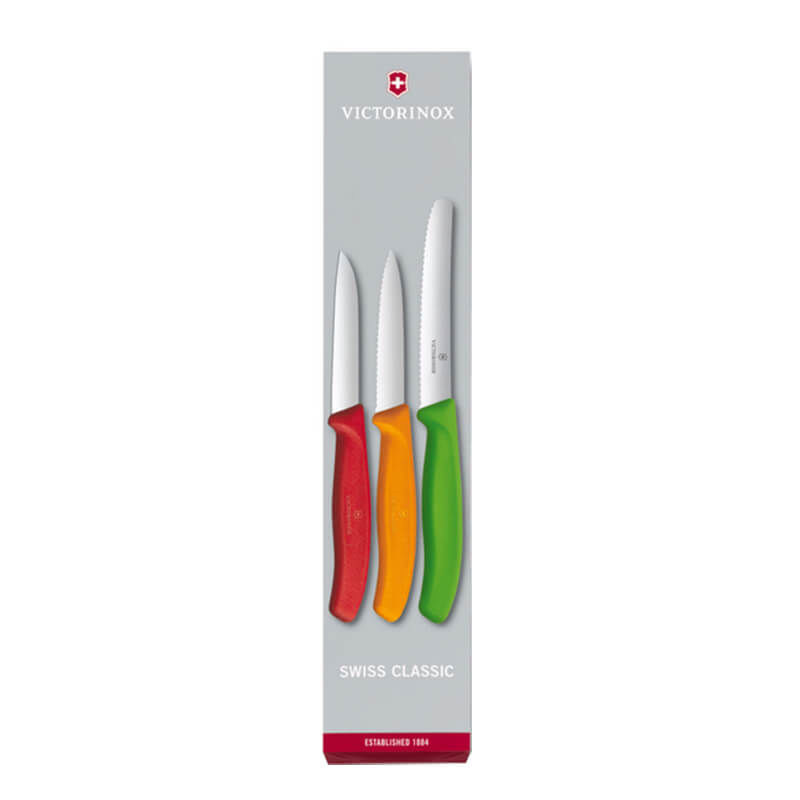 Image of Victorinox Gemüsemesser 3er Set rot/orange/grün bei nettoshop.ch