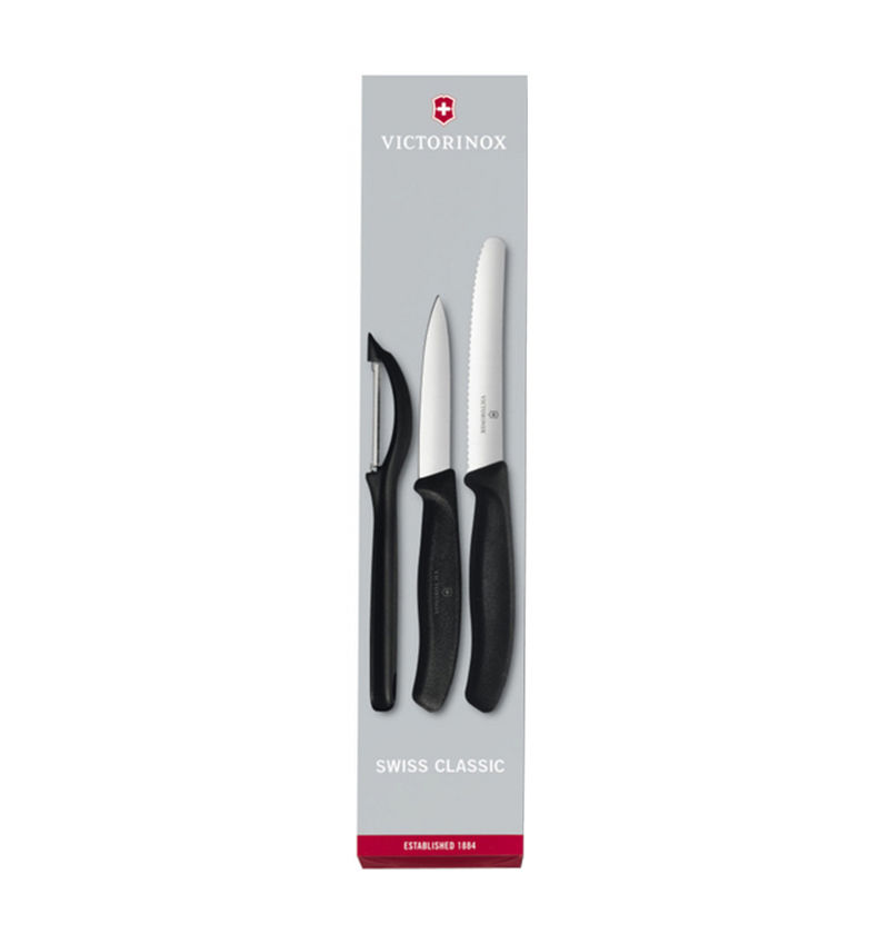 Image of Victorinox Gemüsemesser 3er Set schwarz bei nettoshop.ch