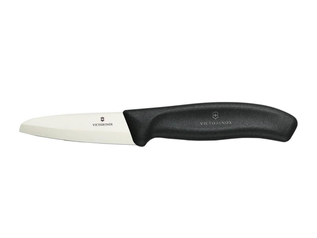 Image of Victorinox Ceramic Line Gemüsemesser 8cm silber/schwarz bei nettoshop.ch