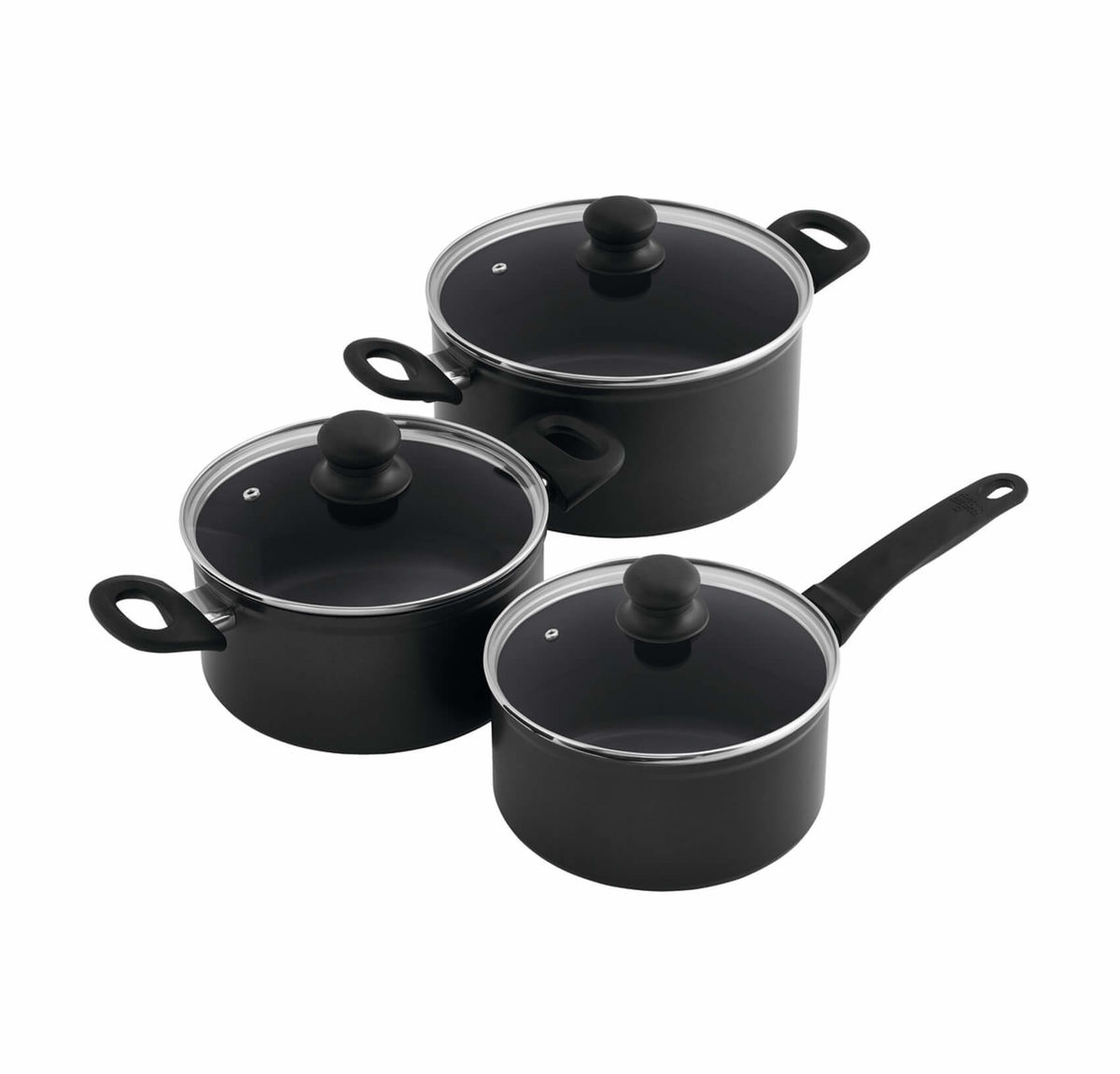 Image of Kuhn Rikon Easy Induction Kochgeschirr 1.5/3.0/5.0 l Set schwarz bei nettoshop.ch