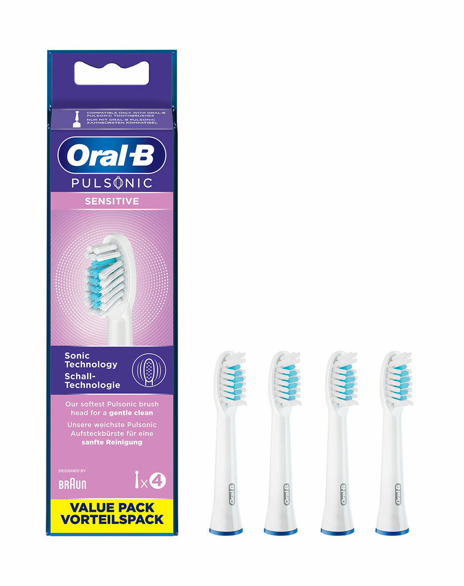 Image of Oral-B Pulsonic Sensitive 4er Bürstenkopf bei nettoshop.ch