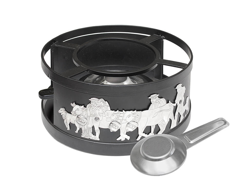 Image of Heidi Cheese Line Rechaud Appenzell 21cm silber bei nettoshop.ch