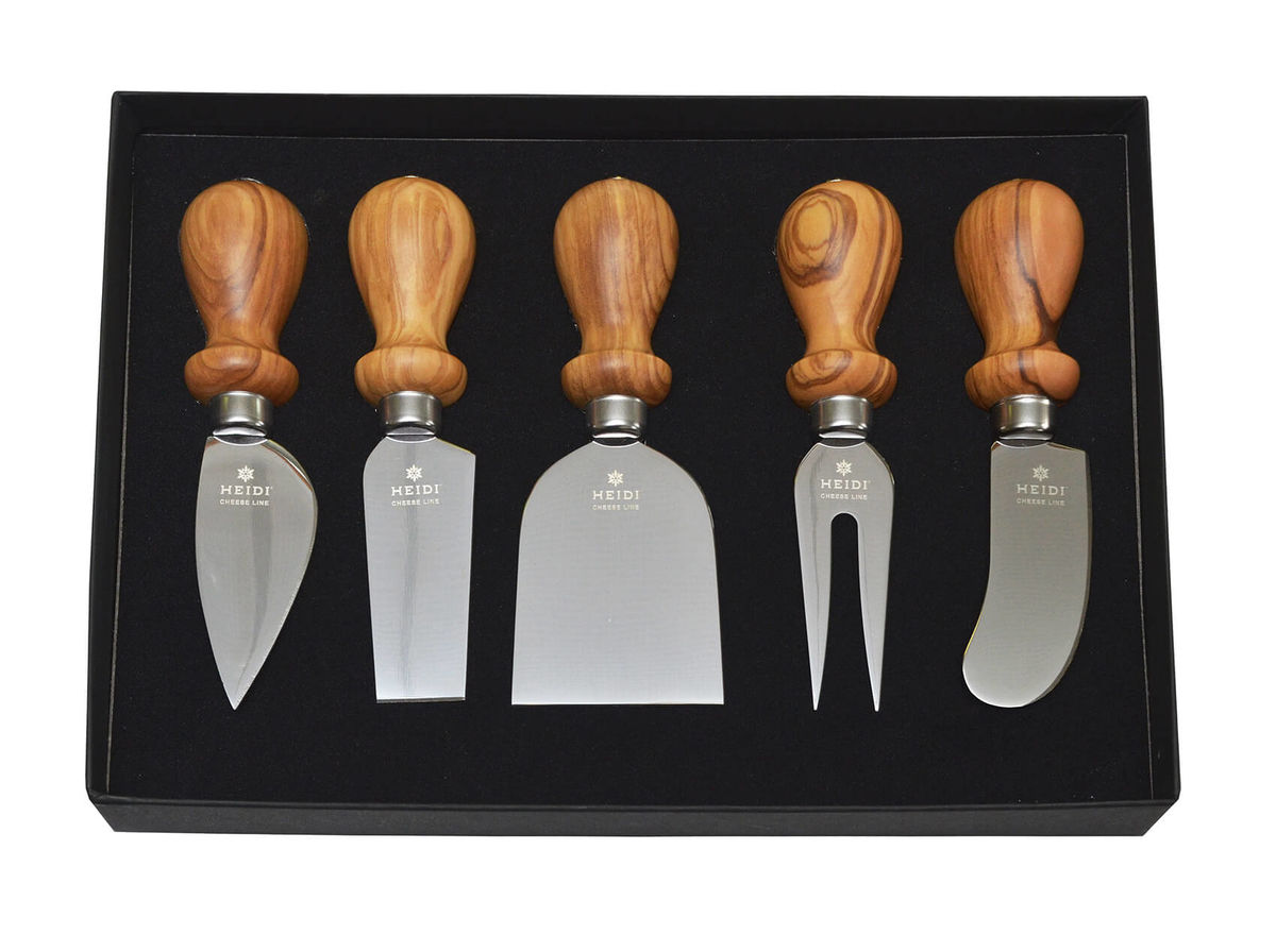 Image of Heidi Cheese Line Olivenholz Geschenkset 5er Set bei nettoshop.ch