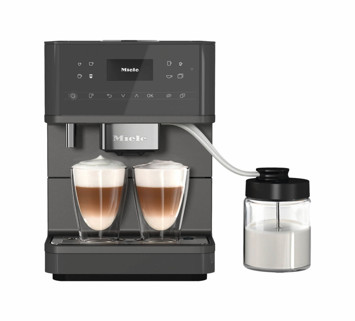 Image of Miele CM 6560 Kaffeemaschine Vollautomat Graphitgrau Pearlfinish bei nettoshop.ch