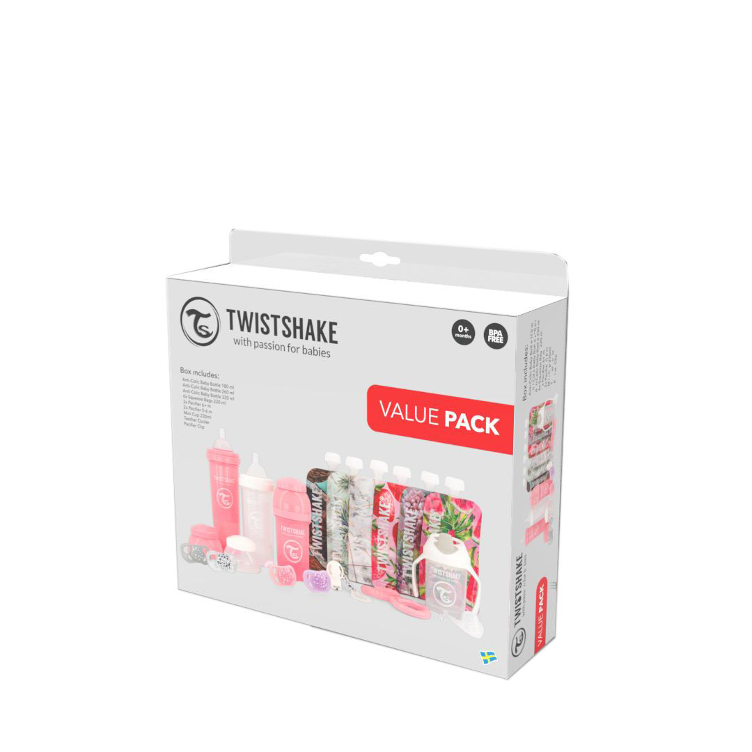 Image of Twistshake Value Pack 0M+ Pastel Pink/Weiss bei nettoshop.ch