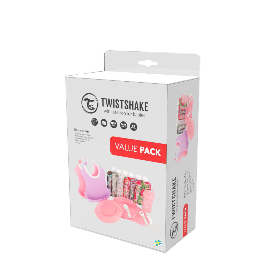 Image of Twistshake Value Pack 6M+ Pastel Pink/Violet bei nettoshop.ch