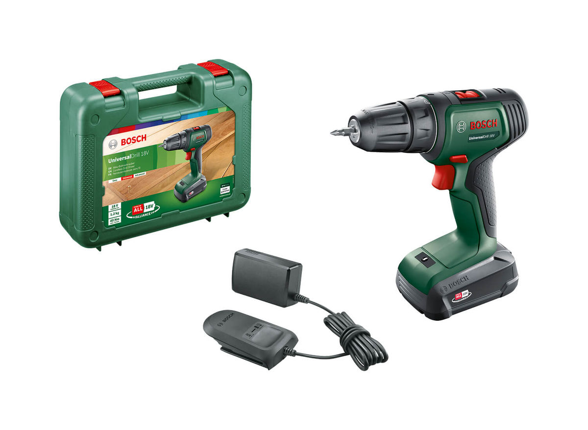 Image of Bosch Universal Drill 18V (1x1,5Ah) Akku-Zweigang-Bohrschrauber bei nettoshop.ch