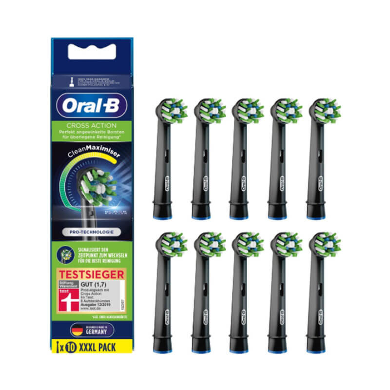 Image of Oral-B CrossAction CleanMaximizer 10er Bürstenkopf schwarz bei nettoshop.ch