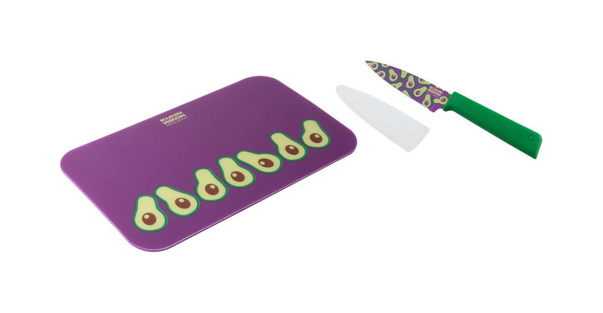 Image of Kuhn Rikon Rüstmesser / Schneidebrett Set (Limited Edition Avocado) bei nettoshop.ch