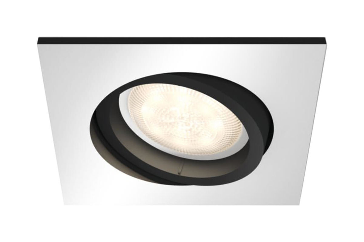 Image of Philips Hue White Amb. Einbauspot eckig aluminium 250lm Erwt. bei nettoshop.ch