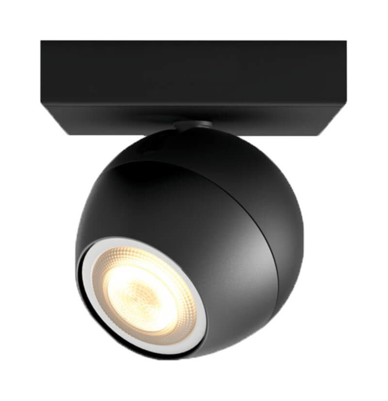 Image of Philips Hue White Amb. Buckram Spot 1 flg. schwarz 250lm Erwt. bei nettoshop.ch