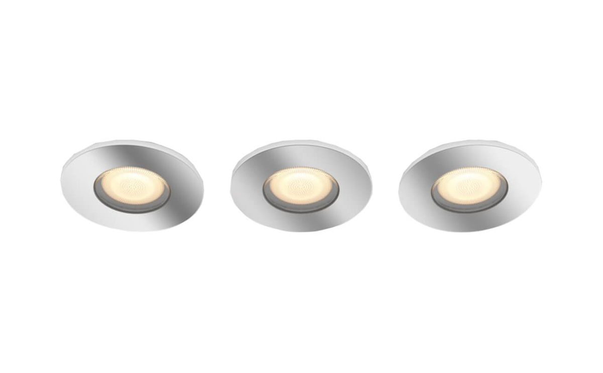 Image of Philips Hue White Amb. Adore rund 3 flg. silber + Dimmschalter bei nettoshop.ch