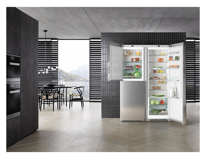 miele stainless steel fridge