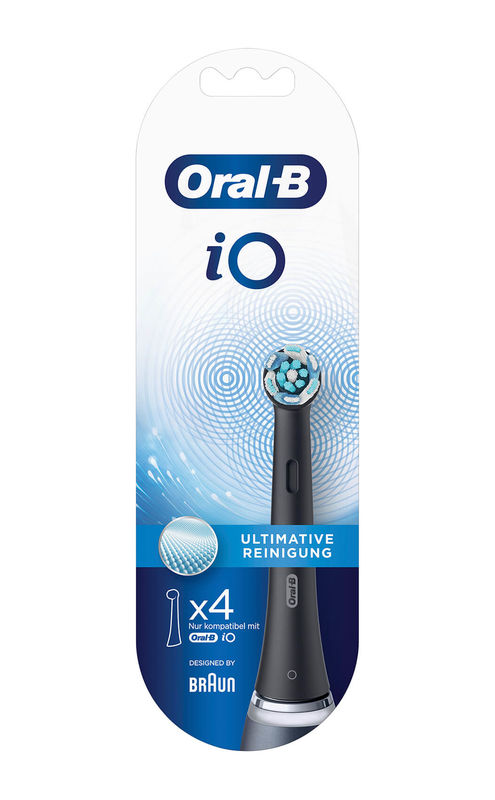 Oral-B IO Ultimative Reinigung 4er Bürstenkopf Schwarz Kaufen