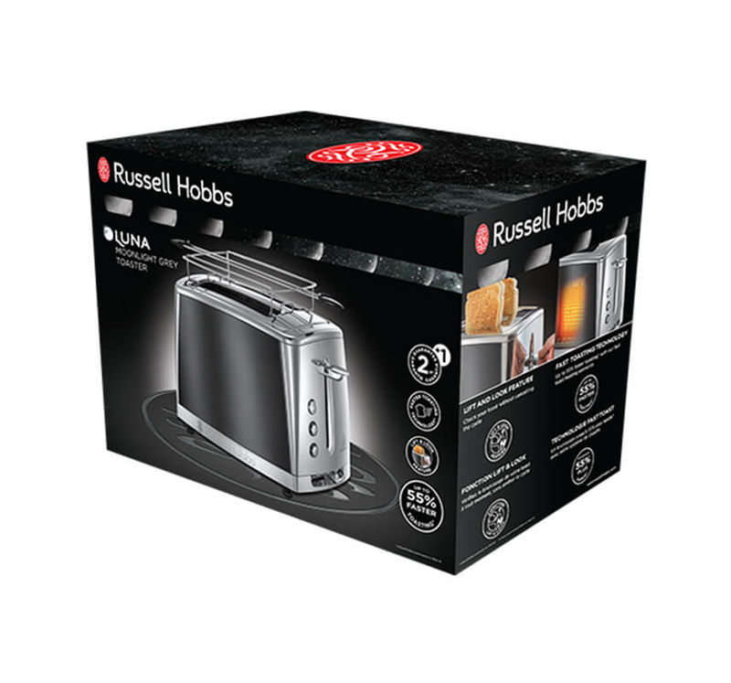 russell hobbs moonlight grey toaster