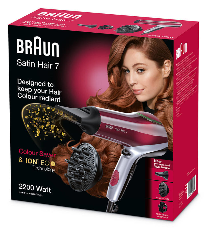 770 7 Haarfön Diffusor Braun kaufen Hair HD Satin