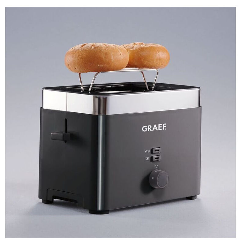 Graef 4-Slice Long Slot Toaster, Black