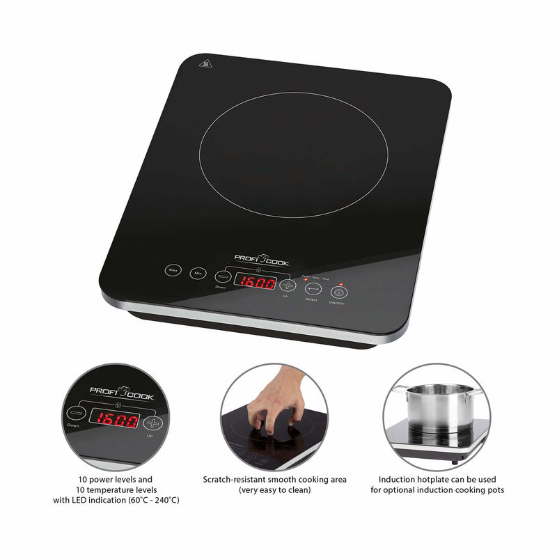Plaque Induction Table de cuisson portative Pro Menu 2100 CASO