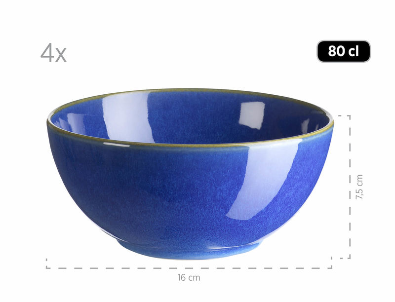 Mäser Ossia 16-teiliges dunkelblau Geschirr-Set kaufen