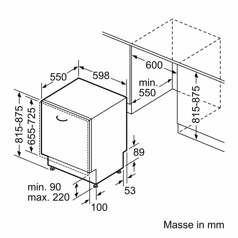 Bosch Lave-vaisselle encastrable SBV6ZDX49E Home Connect