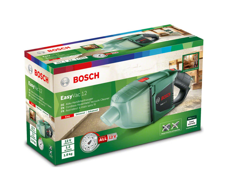 Aspirateur � main Bosch EasyVac12 + 1 batterie - Outils de