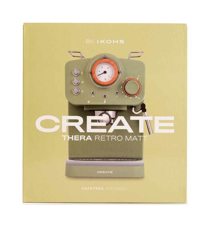 CREATE Thera Retro Espresso Coffee Machine User Manual