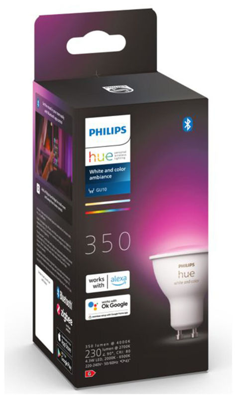 Philips Hue White and Color Ambiance 5.7W GU10 Starter Kit