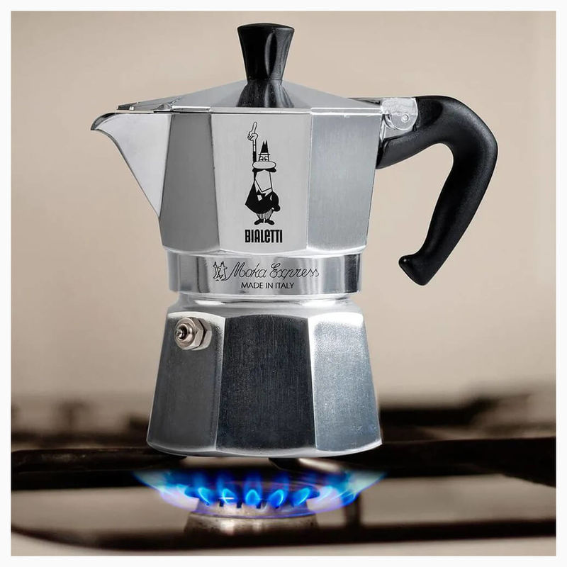Bialetti macchina per caffè espresso moka timer argento nero 3