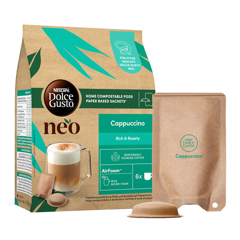 Nescafé Dolce Gusto Cappuccino (confezione 15 capsule al caffè + 15 capsule  al latte) - Caffè