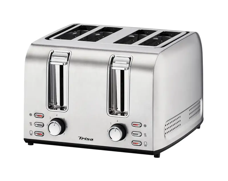 Trisa 7052.7545 Toaster "Toast 4 All" Edelstahlgehäuse 