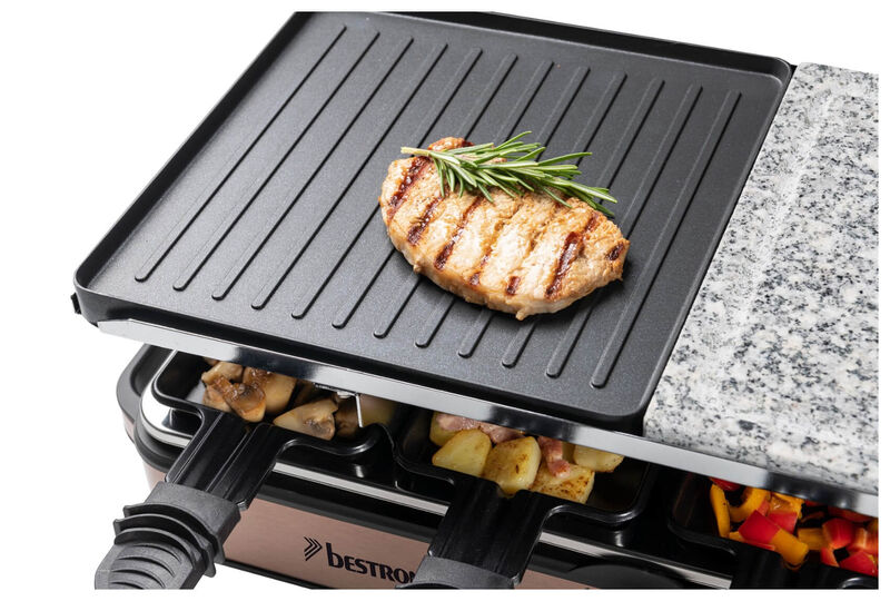 Bestron ARG1200CO Raclette grill copper