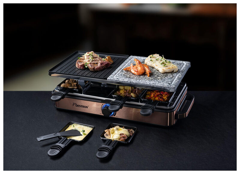 Bestron ARG1200CO Raclette grill copper